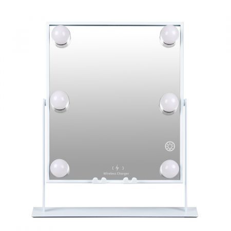 LED Hollywood Vanity Makeup Mirror With Lights Bluetooth Dimming Charging Touch