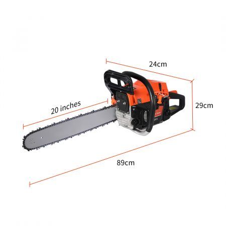 Traderight Chainsaw Commercial E-Start Pruning Petrol Chain Saw Wood 20???????Bar 52CC