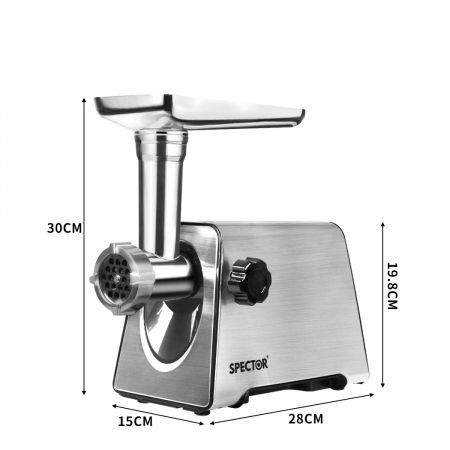 Spector 2500W Electric Meat Grinder Mincer Machine Sausage Filler Kibbe Maker