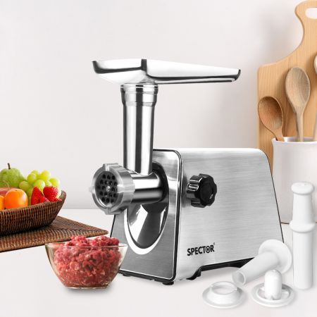 Spector 2500W Electric Meat Grinder Mincer Machine Sausage Filler Kibbe Maker