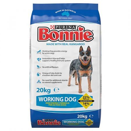 Bonnie Adult Working Dog Dry Food Active Large Breeds Real Kangaroo 20kg