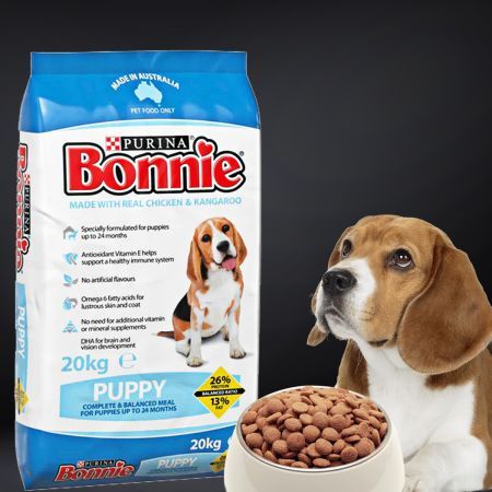 Bonnie Puppy Up To 24 Months With Real Chicken And Kangaro Dry Dog Food 20kg