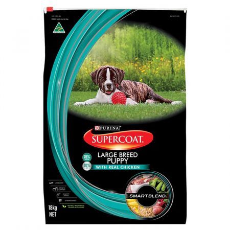 SUPERCOAT Puppy Large Breed 100% Aussie Chicken Chicken Dry Dog Food 18kg