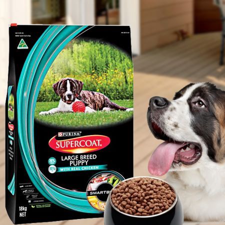 SUPERCOAT Puppy Large Breed 100% Aussie Chicken Chicken Dry Dog Food 18kg