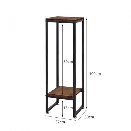 Plant Stand Garden Home Decor Oak Large