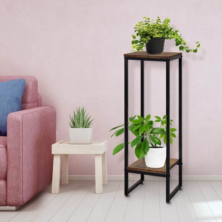 Plant Stand Garden Home Decor Oak Large