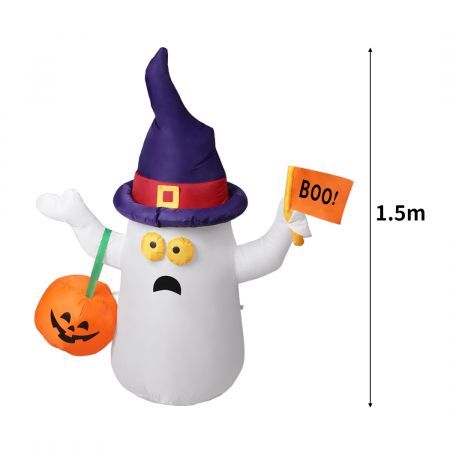 Emitto Halloween Inflatables LED Lights Blow Up Party Outdoor Yard Decorations