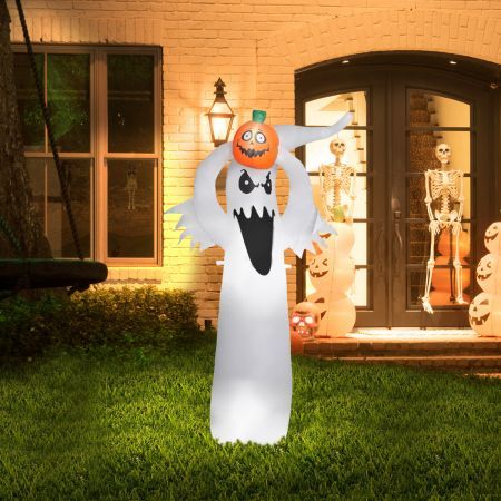 Emitto Halloween Inflatables LED Lights Blow Up Scary Ghost Party Outdoor Decor