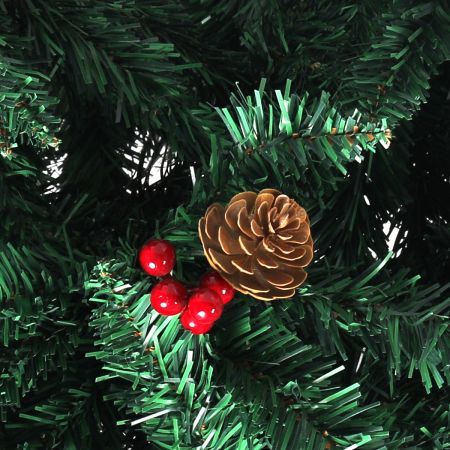 Santaco Christmas Tree 2.1M 7Ft Pinecone Decorated Xmas Home Garden Decorations