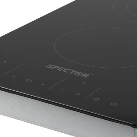 SPECTOR Electric Ceramic Cooktop Induction Hot Plate 2 Hobs Kitchen Cooker 30CM