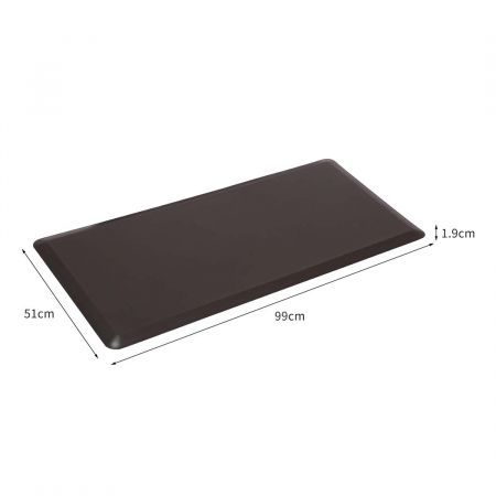 Marlow Anti Fatigue Mat Standing Desk Rug Kitchen Home Office Foam Brown 51x99