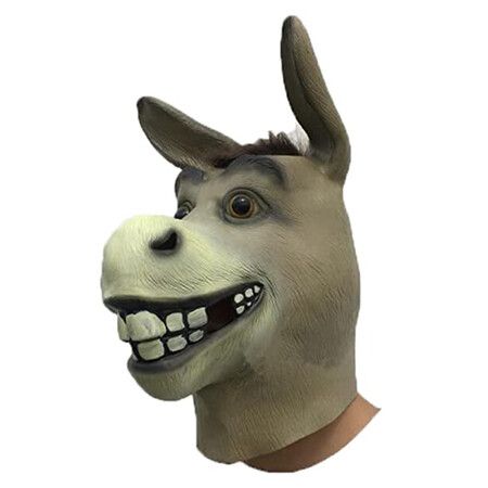 New Halloween Cartoon Donkey Latex Mask