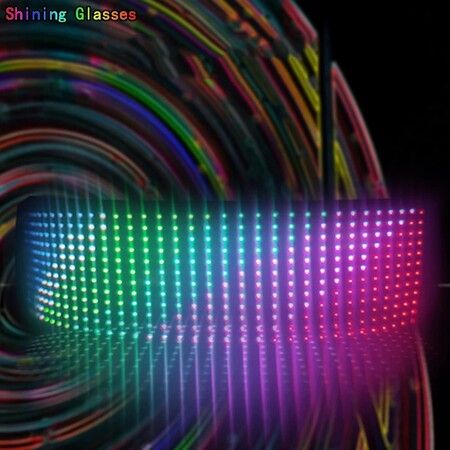 DIY LED Glasses Bluetooth App Control Luminous Rave Party Glasses