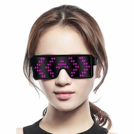 Electronic Eyeglasses with Luminous LED Light Birthday Party Carnival Props, Smart Toys