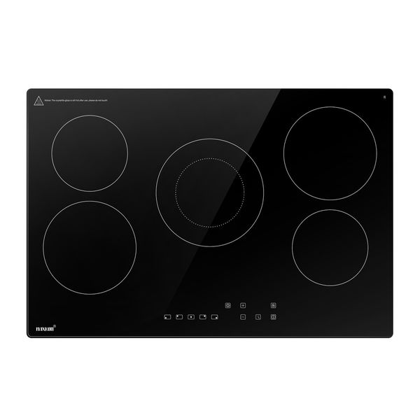 Ceramic Cooktop Stove Electric Cooker Hob Glass Top 5 Burners 6 Zones Touch Control Built In Maxkon