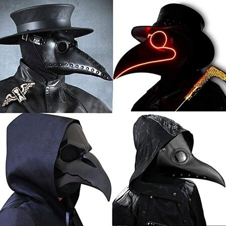 Plague Doctor Masks Long Nose Beak Cosplay Steampunk Bird Mask Halloween Mask Costume Props