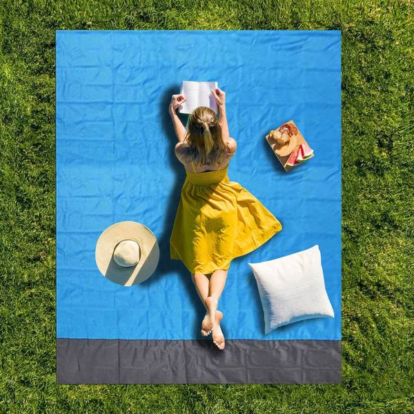 Picnic Blanket, Beach Blanket Towel, Waterproof Sand Repellente , Fast Trope and Compact Camping Blanket for Traveling, Camping, Hiking (200*140cm)