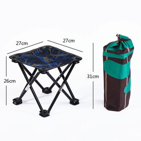 Mini Folding Stool, Fishing Stool for Adults, Fishing, Hiking, Gardening and Beach with Carry Bag(Random Style)