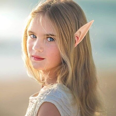 Long Elf Ears - Fairy Cosplay Silicone Fake Ears for Halloween Party Dress Up(1Pair)