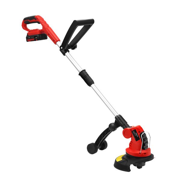 Cordless Grass Trimmer Whipper Snipper String Edger Lawn Cutter Turf Weed Garden Tool 20V Electric Telescopic Fast Charger