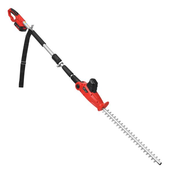 Pole Hedge Trimmer Cordless Electric Extendable Long Reach Telescopic Handle Garden Tool Fast Charger 20V