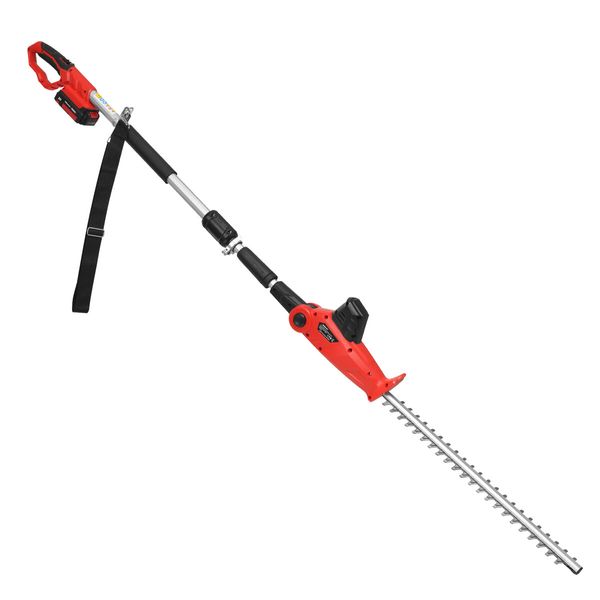 Pole Hedge Trimmer Cordless Electric Extendable Long Reach Telescopic Handle Garden Tool Fast Charger 20V