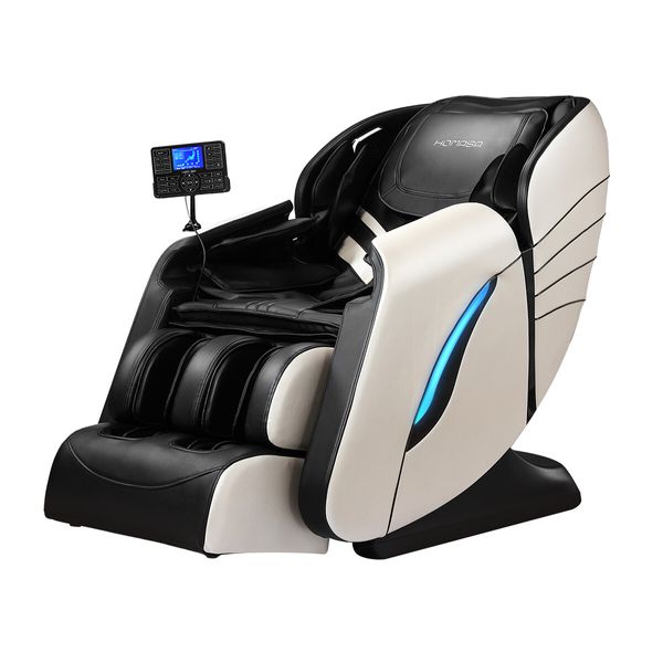 Massage Recliner Chair Therapy Zero Gravity Massager Shiatsu Massaging Machine Calf Leg Shoulder Neck Full Body Electric 4D Homasa