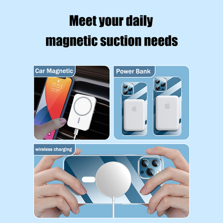 2022 For iPhone 14 Pro Max Magnetic Wireless Charging Clear Case Hard Acrylic Cover  For Magsafe