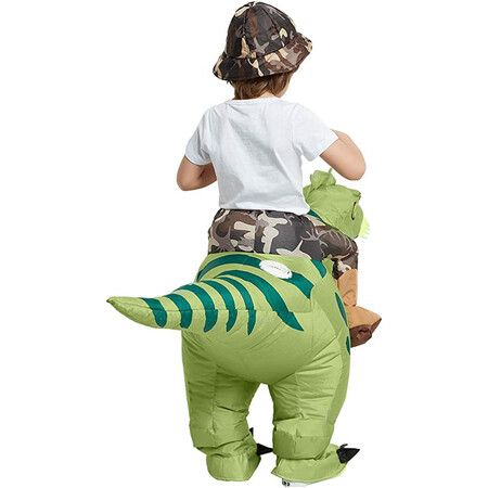 Inflatable Dinosaur Costume T Rex Air Blow up Funny Halloween Party Costume for Kids