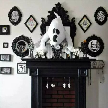 Window Crasher Ghosts Halloween Decorations Hanging Ghost Outdoor Indoor Cute Ghost Party Decorations Halloween Ghost Stuffed Animal Halloween Flying White