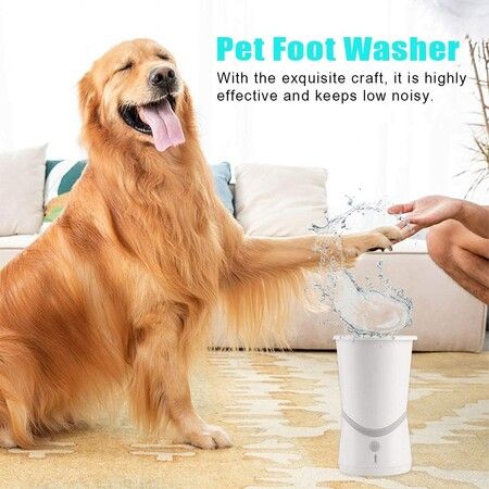 Electric Dog Paw Cleaner Automatic Dog Paw Washer Brush for Dog Cat Muddy Paws