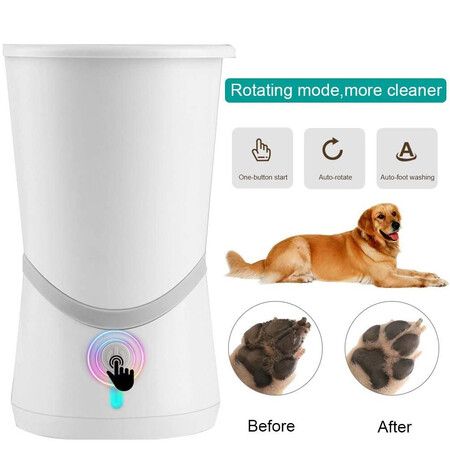 Electric Dog Paw Cleaner Automatic Dog Paw Washer Brush for Dog Cat Muddy Paws