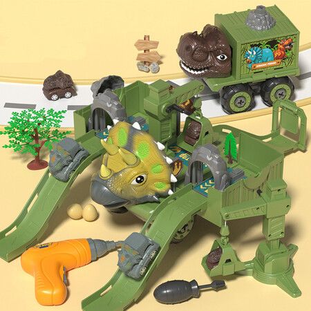 Dinosaur Truck Toys Set