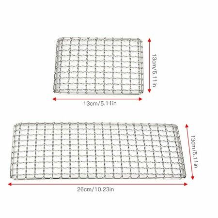 Outdoor Camping Stainless Steel Barbecue Wire Mesh BBQ Grill Mat Cooking Grid