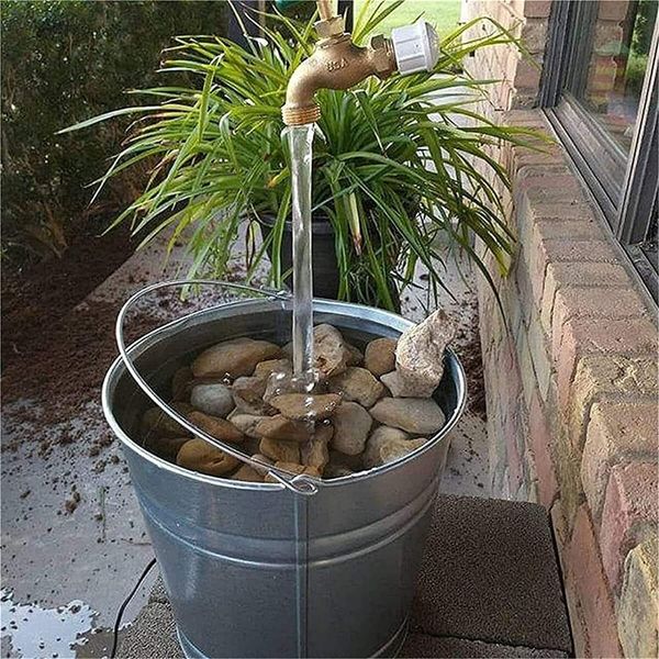 Unique Invisible Flowing Spout Watering Can Fountain, Magic Outdoor Tabletop Fountain