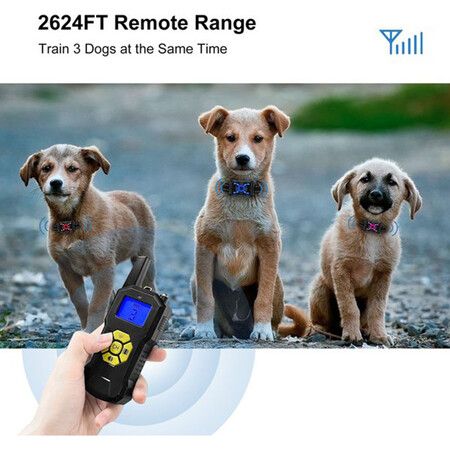 Remote Control Spray Dog Trainer Bark Stopper Safety Waterproof Shock No Shock Dog Training Collar