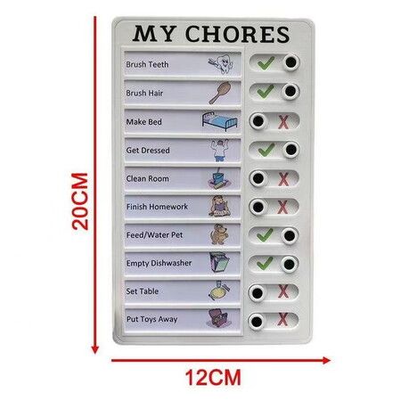 4 Pcs Chore Chart Checklist Board  Do List  Plastic DIY Routine Chart My Chores Kids Checklist with 10 Card Paper Daily Checklist for Home Travel Planning