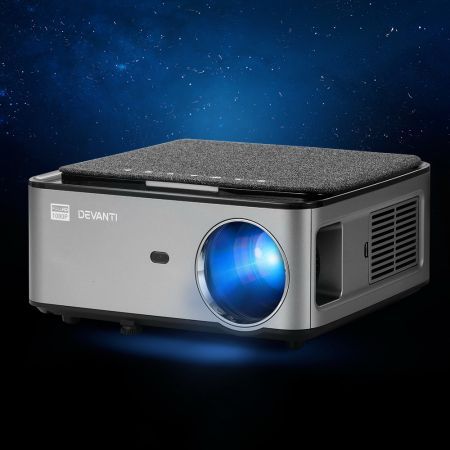 Devanti Mini Video Projector Wifi USB HDMI Portable 3800 Lumens HD 1080P Home Theater