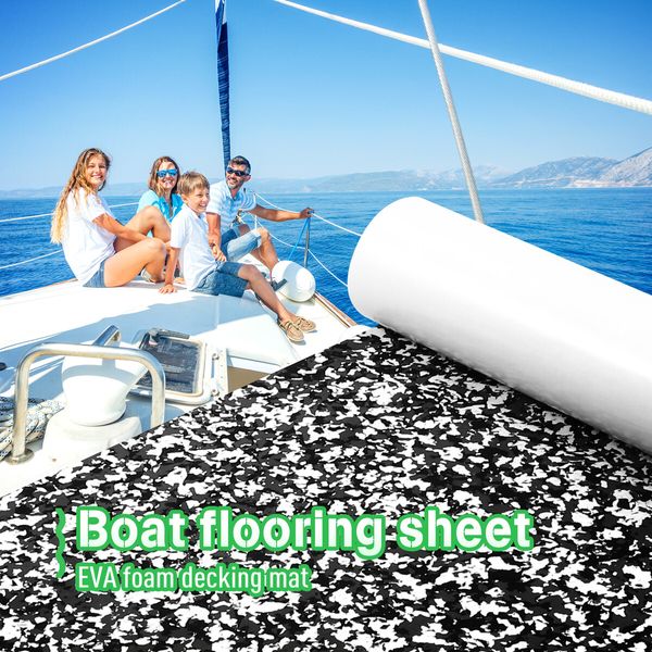 Boat Flooring Marine Carpet EVA Non Slip Foam Decking Mat Sheet Covering Matting Yacht Pad Camouflage