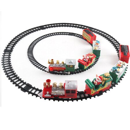 Christmas Toy Train Set, Electric Steam Train Toy for 3 4 5 6 7 8+ Year Old Boy Girls