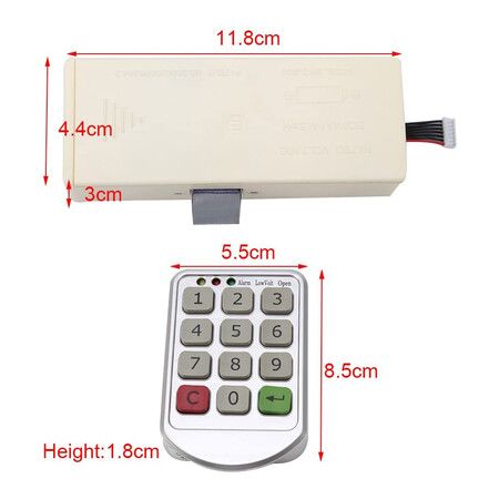 Electronic Cabinet Lock Set, Intelligent Digit Keypad Password Locks for wooden Cabinet, Drawer