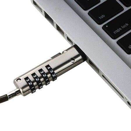 Laptop Lock Universal USB Port Cable Protective 4 Digit Password Theft