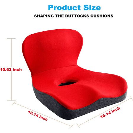 Tailbone Cushion from Conjoined Hemorrhoids, Premium Memory Foam Seat Cushion for Home, Office Chair, Car