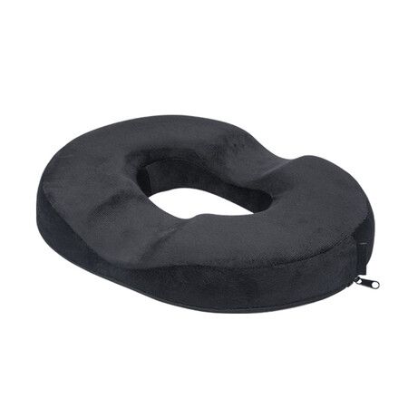 Donut Hemorrhoid Tailbone Cushion - Small Black Seat Cushion for Tailbone Pain Relief