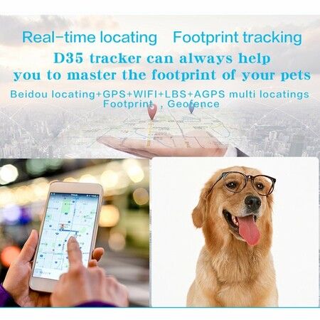 GPS Pet Fence System,  Dog Cat Real-time Tracking Collar Security Finder Locator Fence