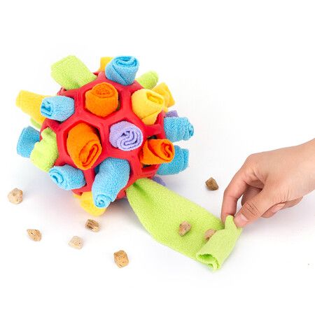 Interactive Dog Puzzle Toys Encourage Natural Foraging Skills Portable Pet Snuffle Ball Toy Slow Feeder Training Educational Toy