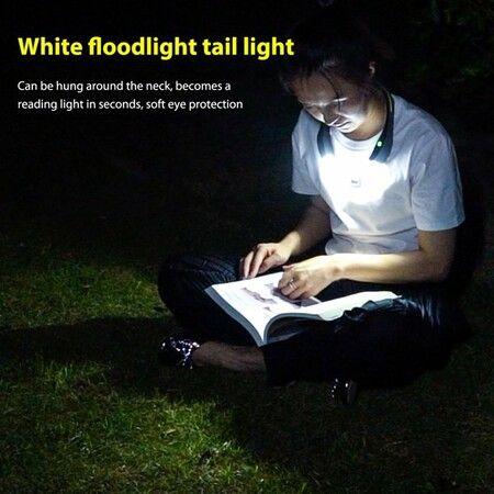 COB Emergency Head Torches Type-c Charging Night Strong Light Camping Headlamp