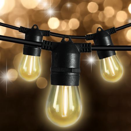 Solar LED Festoon String Lights