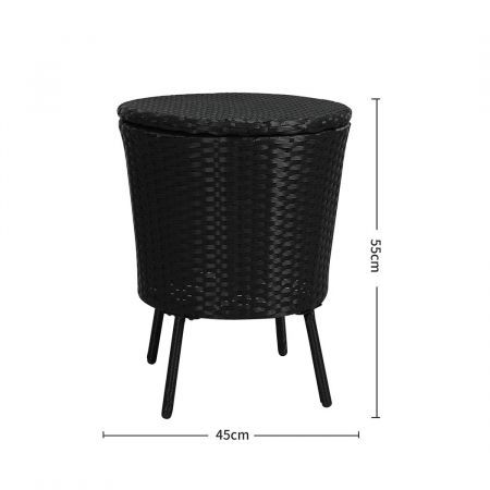 Levede Cooler Ice Bucket Table Bar Outdoor Rattan Furniture Patio Pool Storage