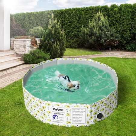 PaWz 80cm Pet Dog Swimming Pool Cat Portable BathTub Kid Shower Washing Folding